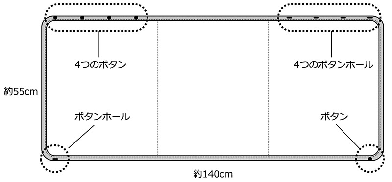 癒布（ゆふ）竹のマルチユースブランケット